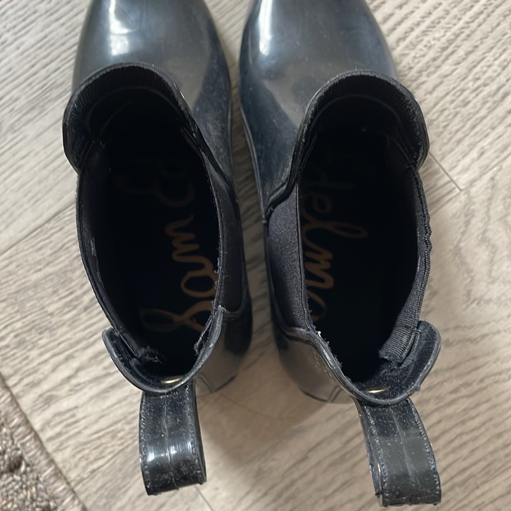 Sam Edelman shiny black rain booties - Picture 4 of 7
